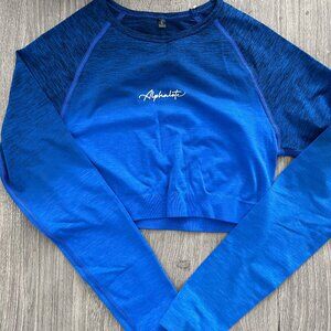 Alphalete Ombre Amplify Crop in Moonlight